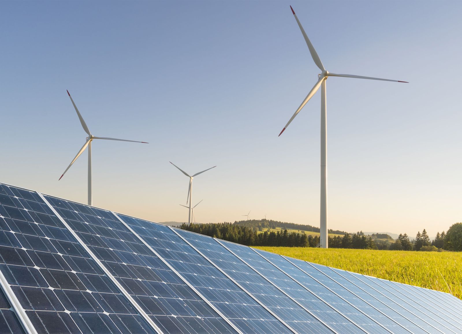 Solar Panel and Wind mills
